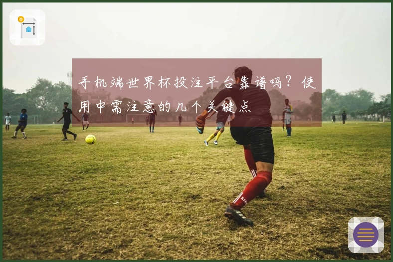 手机端世界杯投注平台靠谱吗？使用中需注意的几个关键点